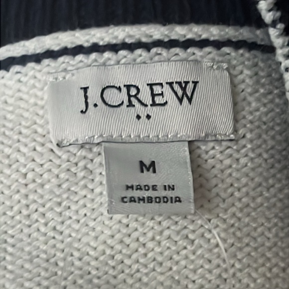 J. Crew Navy and White Striped Cardigan - Picture 8 of 10
